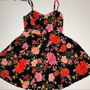 NWOT OLD NAVY Black Floral Cami Dress